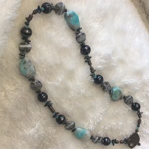 20” Amazonite nugget necklace